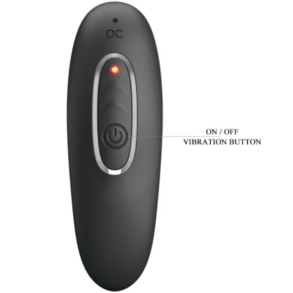 PRETTY LOVE - MASSEUR VIBRANT ANAL ET VAGINAL REMINGTON NOIR-PRETTY LOVE-sextoys-lingerie-bdsm-hygiène-sexshop