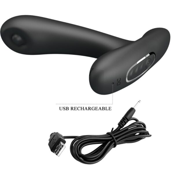 PRETTY LOVE - MASSEUR VIBRANT ANAL ET VAGINAL REMINGTON NOIR-PRETTY LOVE-sextoys-lingerie-bdsm-hygiène-sexshop