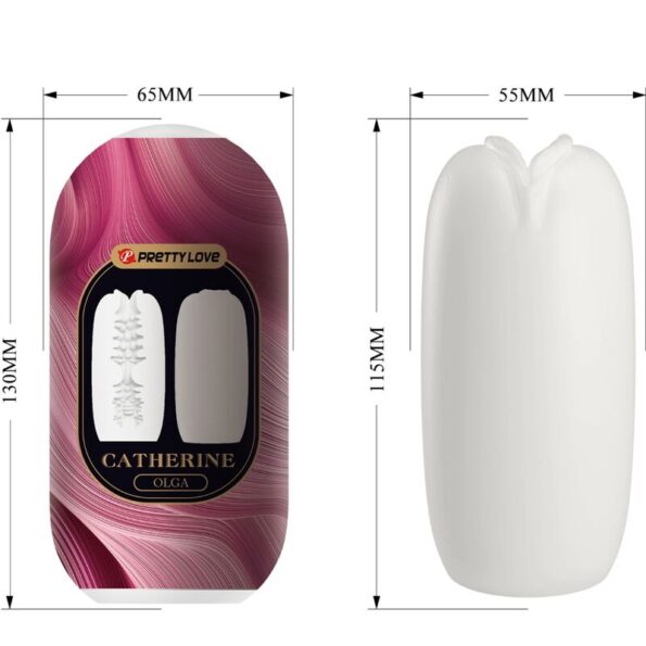 PRETTY LOVE - MASTURBATEUR HOMME OLGA BLANC-PRETTY LOVE FLIRTATION-sextoys-lingerie-bdsm-hygiène-sexshop