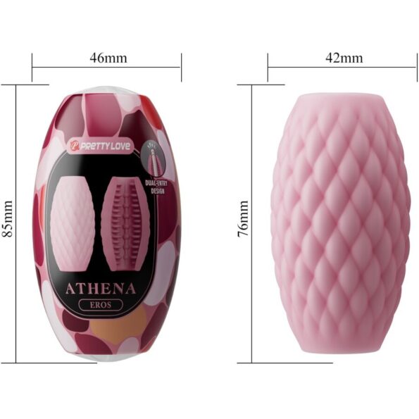 PRETTY LOVE - MASTURBATEUR POUR HOMME EN SILICONE ATHENA EROS ROSE-PRETTY LOVE-sextoys-lingerie-bdsm-hygiène-sexshop