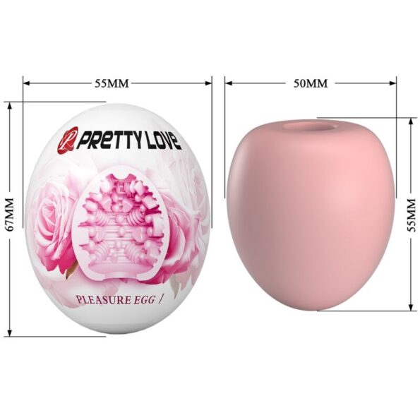 PRETTY LOVE - MASTURBATEUR POUR HOMME OEUF ROSE-PRETTY LOVE FLIRTATION-sextoys-lingerie-bdsm-hygiène-sexshop