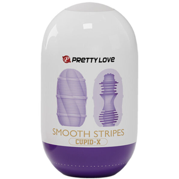 PRETTY LOVE - OEUF MASTURBATEUR CUPID  RAYURES LISSES-PRETTY LOVE MALE-sextoys-lingerie-bdsm-hygiène-sexshop