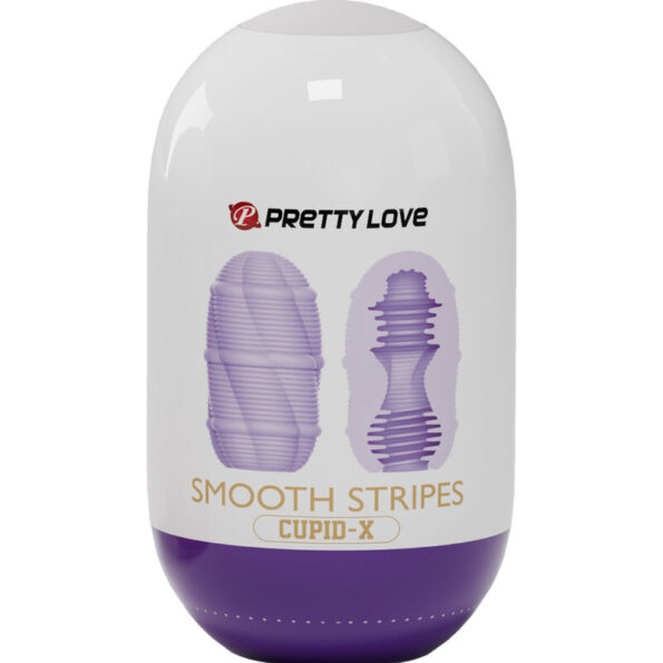 PRETTY LOVE - OEUF MASTURBATEUR CUPID  RAYURES LISSES-PRETTY LOVE MALE-sextoys-lingerie-bdsm-hygiène-sexshop