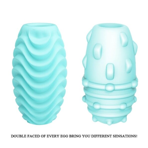 PRETTY LOVE - OEUF MASTURBATEUR DOUBLE FACE TURQUOISE-PRETTY LOVE MALE-sextoys-lingerie-bdsm-hygiène-sexshop