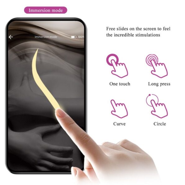 PRETTY LOVE - OEUF VIBRANT NYMPHE APP CONTRÔLÉ VIOLET-PRETTY LOVE BOTTOM-sextoys-lingerie-bdsm-hygiène-sexshop