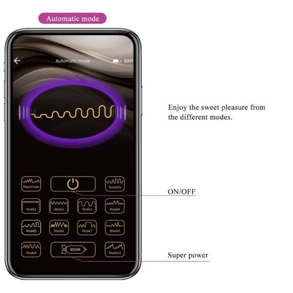 PRETTY LOVE - OEUF VIBRANT NYMPHE APP CONTRÔLÉ VIOLET-PRETTY LOVE BOTTOM-sextoys-lingerie-bdsm-hygiène-sexshop
