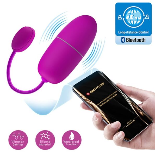 PRETTY LOVE - OEUF VIBRANT NYMPHE APP CONTRÔLÉ VIOLET-PRETTY LOVE BOTTOM-sextoys-lingerie-bdsm-hygiène-sexshop