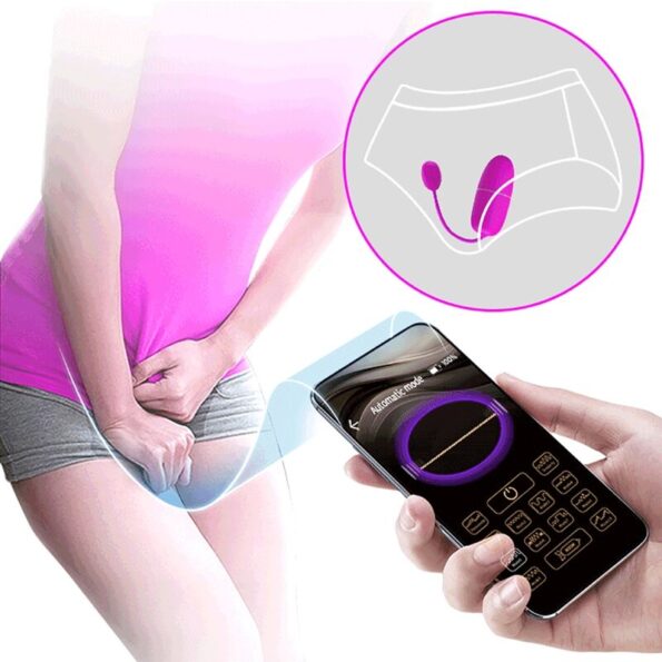 PRETTY LOVE - OEUF VIBRANT NYMPHE APP CONTRÔLÉ VIOLET-PRETTY LOVE BOTTOM-sextoys-lingerie-bdsm-hygiène-sexshop