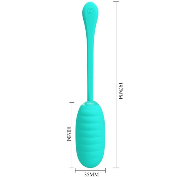 PRETTY LOVE - OEUF VIBRANT RECHARGEABLE KIRK AQUA VERT-PRETTY LOVE SMART-sextoys-lingerie-bdsm-hygiène-sexshop