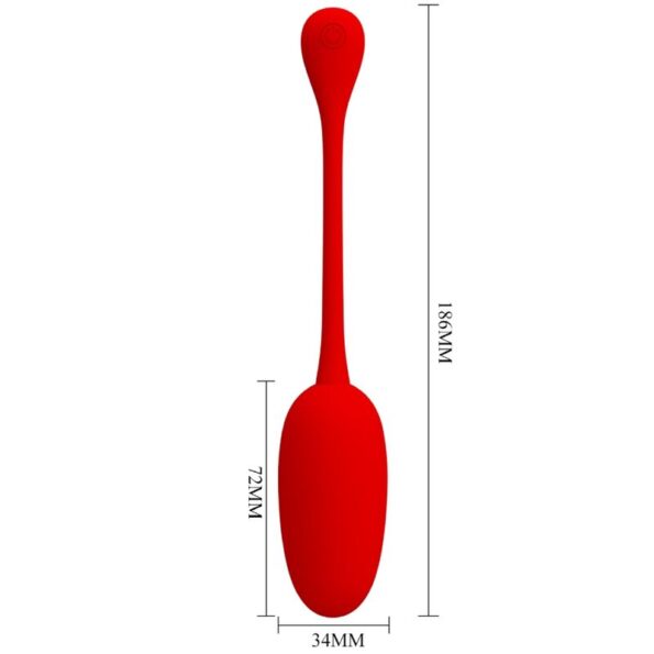 PRETTY LOVE - OEUF VIBRANT RECHARGEABLE KNUCKER ROUGE-PRETTY LOVE FLIRTATION-sextoys-lingerie-bdsm-hygiène-sexshop