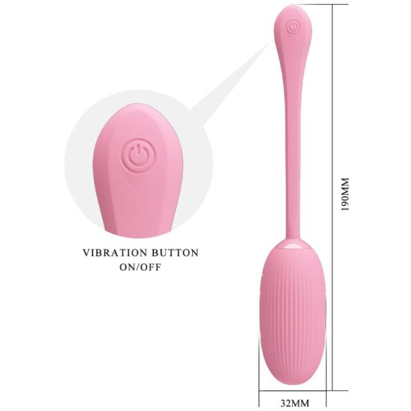 PRETTY LOVE - OEUF VIBRANT RECHARGEABLE ROSE DOREEN-PRETTY LOVE SMART-sextoys-lingerie-bdsm-hygiène-sexshop