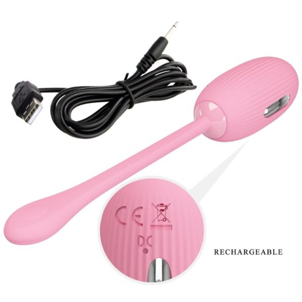 PRETTY LOVE - OEUF VIBRANT RECHARGEABLE ROSE DOREEN-PRETTY LOVE SMART-sextoys-lingerie-bdsm-hygiène-sexshop