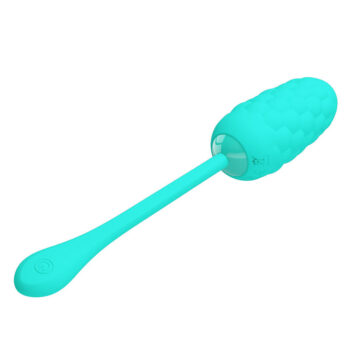 PRETTY LOVE - OEUF VIBRANT TEXTURE MARINE RECHARGEABLE AQUA GREEN-PRETTY LOVE SMART-sextoys-lingerie-bdsm-hygiène-sexshop