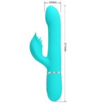 PRETTY LOVE – PERLES VIBRATEUR LAPIN VERT AQUA