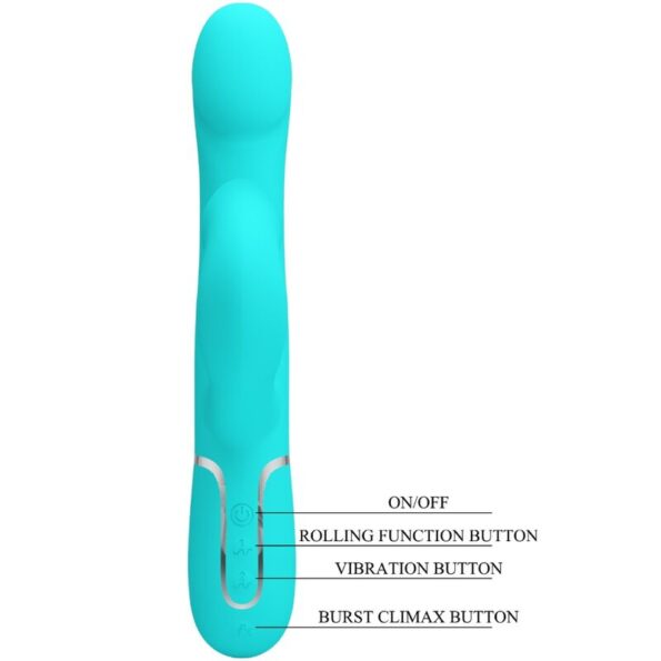 PRETTY LOVE - PERLES VIBRATEUR LAPIN VERT AQUA-PRETTY LOVE FLIRTATION-sextoys-lingerie-bdsm-hygiène-sexshop