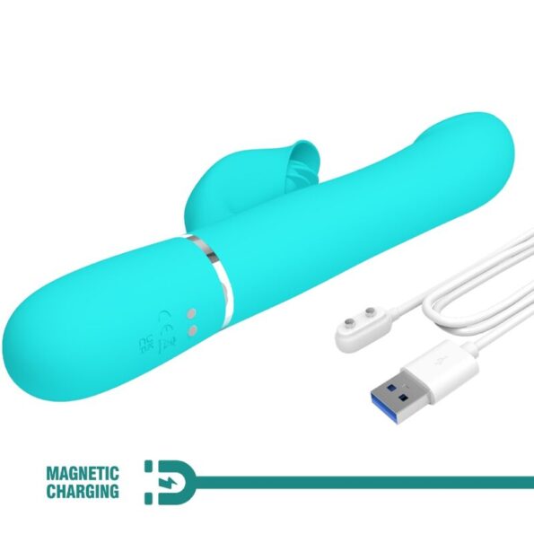 PRETTY LOVE - PERLES VIBRATEUR LAPIN VERT AQUA-PRETTY LOVE FLIRTATION-sextoys-lingerie-bdsm-hygiène-sexshop