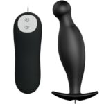 PRETTY LOVE – PLUG ANAL EN SILICONE 12 MODES DE VIBRATION NOIR