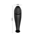 PRETTY LOVE – PLUG ANAL EN SILICONE FORME PÉNIS ET 12 MODES DE VIBRATION NOIR