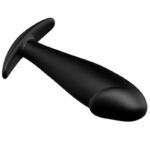 PRETTY LOVE – PLUG ANAL EN SILICONE FORME PÉNIS ET 12 MODES DE VIBRATION NOIR