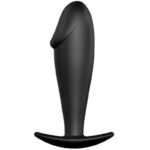 PRETTY LOVE - PLUG ANAL FORME DE PÉNIS EN SILICONE NOIR-PRETTY LOVE BOTTOM-sextoys-lingerie-bdsm-hygiène-sexshop