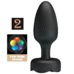 PRETTY LOVE - PLUG ANAL VARIAN AVEC LUMIÈRE LED NOIR 10
