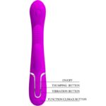 PRETTY LOVE – SHANIA TRIPLE RABBIT VIBRATEUR MULTIFONCTION ROSE