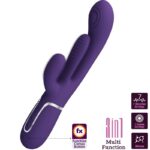 PRETTY LOVE – SHANIA TRIPLE RABBIT VIBRATEUR MULTIFONCTION VIOLET