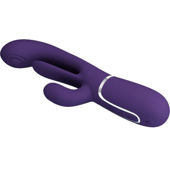 PRETTY LOVE - SHANIA TRIPLE RABBIT VIBRATEUR MULTIFONCTION VIOLET-PRETTY LOVE-sextoys-lingerie-bdsm-hygiène-sexshop