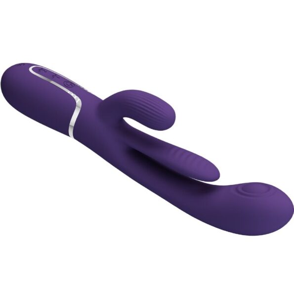 PRETTY LOVE - SHANIA TRIPLE RABBIT VIBRATEUR MULTIFONCTION VIOLET-PRETTY LOVE-sextoys-lingerie-bdsm-hygiène-sexshop