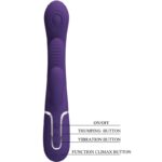 PRETTY LOVE – SHANIA TRIPLE RABBIT VIBRATEUR MULTIFONCTION VIOLET