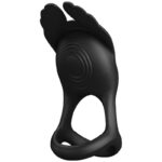 PRETTY LOVE - SILAS ANNEAU PÉNIS VIBRANT 7 VIBRATIONS SILICONE NOIR-PRETTY LOVE MALE-sextoys-lingerie-bdsm-hygiène-sexshop