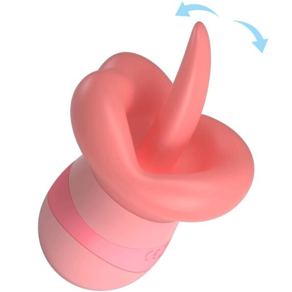 PRETTY LOVE - STIMULATEUR DE CLITORIS KYLEE TONGUE 10 VIBRATIONS ROSE NUDE-PRETTY LOVE-sextoys-lingerie-bdsm-hygiène-sexshop