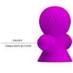 PRETTY LOVE – STIMULATEURS DE NIPPLE 12 MODES VIBRATION LILAS