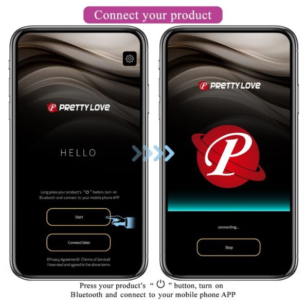 PRETTY LOVE - TÉLÉCOMMANDE CATALINA VIBRATOR APP VIOLET-PRETTY LOVE LED-sextoys-lingerie-bdsm-hygiène-sexshop
