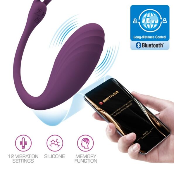 PRETTY LOVE - TÉLÉCOMMANDE CATALINA VIBRATOR APP VIOLET-PRETTY LOVE LED-sextoys-lingerie-bdsm-hygiène-sexshop
