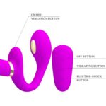 PRETTY LOVE – THUNDERBIRD DOUBLE VIBRATEUR STRAP-ON AVEC TÉLÉCOMMANDE VIOLET