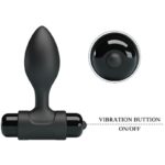 PRETTY LOVE – VIBRA BUTT 10 VIBRATIONS PLUG ANAL NOIR