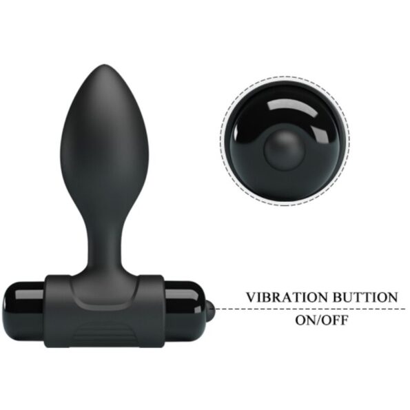 PRETTY LOVE - VIBRA BUTT 10 VIBRATIONS PLUG ANAL NOIR-PRETTY LOVE-sextoys-lingerie-bdsm-hygiène-sexshop
