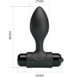 PRETTY LOVE – VIBRA BUTT 10 VIBRATIONS PLUG ANAL NOIR
