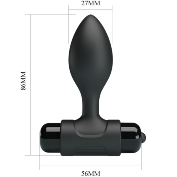 PRETTY LOVE - VIBRA BUTT 10 VIBRATIONS PLUG ANAL NOIR-PRETTY LOVE-sextoys-lingerie-bdsm-hygiène-sexshop