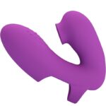 PRETTY LOVE – VIBRATEUR DE DOIGTS ATHENA AVEC STIMULATEUR DE CLITORIS VIOLET