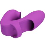 PRETTY LOVE – VIBRATEUR DE DOIGTS ATHENA AVEC STIMULATEUR DE CLITORIS VIOLET