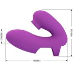 PRETTY LOVE – VIBRATEUR DE DOIGTS ATHENA AVEC STIMULATEUR DE CLITORIS VIOLET