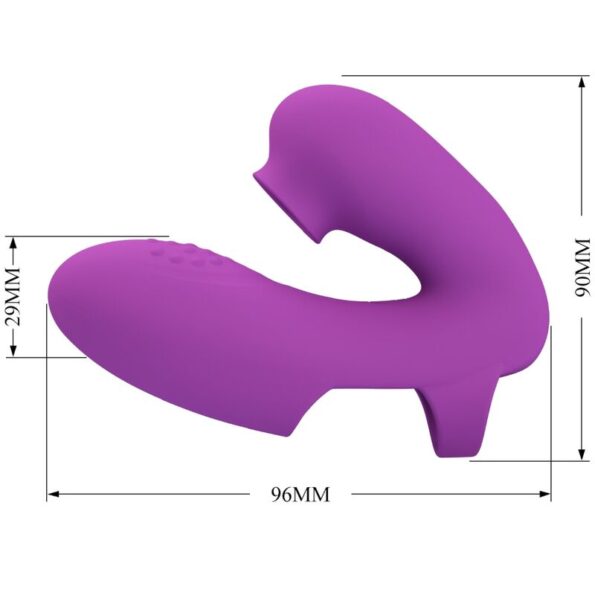 PRETTY LOVE - VIBRATEUR DE DOIGTS ATHENA AVEC STIMULATEUR DE CLITORIS VIOLET-PRETTY LOVE-sextoys-lingerie-bdsm-hygiène-sexshop
