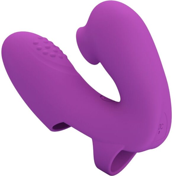PRETTY LOVE - VIBRATEUR DE DOIGTS ATHENA AVEC STIMULATEUR DE CLITORIS VIOLET-PRETTY LOVE-sextoys-lingerie-bdsm-hygiène-sexshop