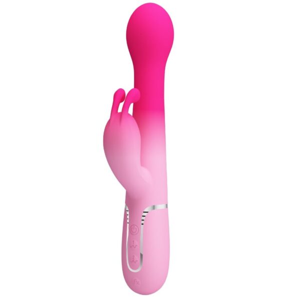 PRETTY LOVE - VIBRATEUR LAPIN MULTIFONCTION 3 EN 1 DEJON ROSE-PRETTY LOVE-sextoys-lingerie-bdsm-hygiène-sexshop