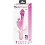 PRETTY LOVE – VIBRATEUR LAPIN MULTIFONCTION 3 EN 1 DEJON ROSE