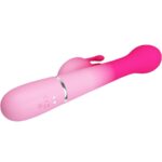 PRETTY LOVE – VIBRATEUR LAPIN MULTIFONCTION 3 EN 1 DEJON ROSE