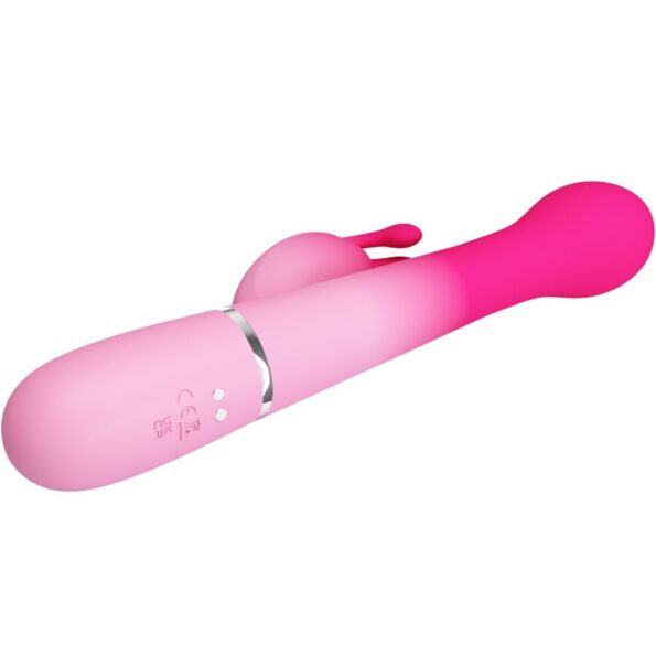 PRETTY LOVE - VIBRATEUR LAPIN MULTIFONCTION 3 EN 1 DEJON ROSE-PRETTY LOVE-sextoys-lingerie-bdsm-hygiène-sexshop