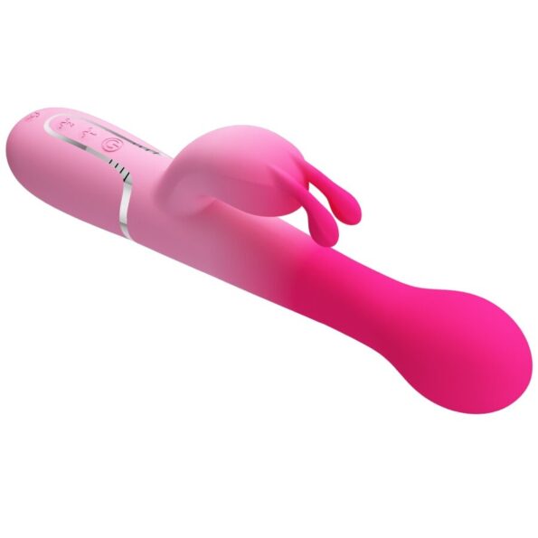 PRETTY LOVE - VIBRATEUR LAPIN MULTIFONCTION 3 EN 1 DEJON ROSE-PRETTY LOVE-sextoys-lingerie-bdsm-hygiène-sexshop